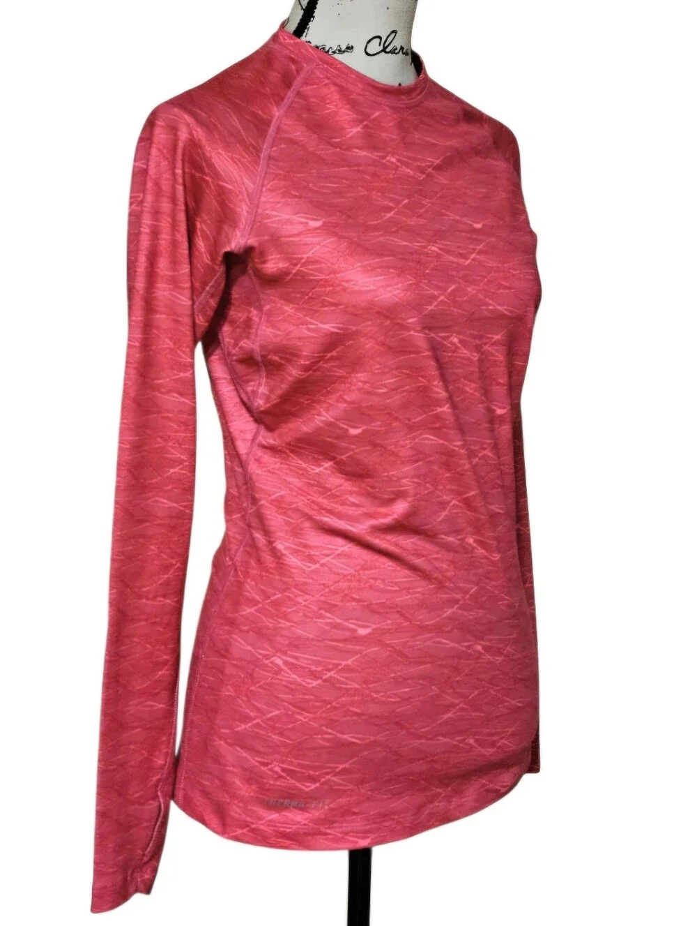 Nike Pro Combat Women’s Long Sleeve Athletic Top - Coral Pink